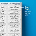 Avery Glossy Clear Printable Address Labels, 300 Pack