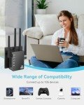 GEYILO WiFi Extender Signal Booster with Ethernet Port