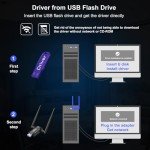 QGOO AC1300Mbps Wireless WiFi Adapter for PC