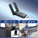Maxuni AC1300 Dual Band USB WiFi Adapter