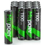 Mupoer 16 Pack Rechargeable AAA Ni-MH Batteries