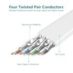 25 FT Heavy Duty Cat8 Ethernet Cable - 40Gbps
