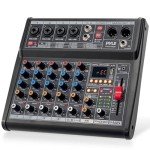 Pyle Bluetooth 6-Channel DJ Audio Mixer