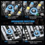 8-Channel DJ Audio Mixer with Bluetooth & DSP