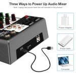 Aveek 4-Channel USB Bluetooth Audio Mixer