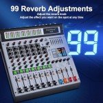 Depusheng AG8 8-Channel Audio Mixer with MP3 Player