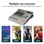 Depusheng AG8 8-Channel Audio Mixer with MP3 Player