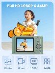 1080P Kids Digital Camera with 64GB Card – Green