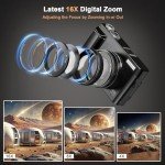 48MP 4K Vlogging Camera with 16X Zoom