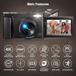 48MP 4K Vlogging Camera with 16X Zoom