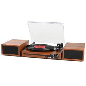 Portable Vinyl Record Player with Bluetooth Speakers