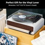 Bluetooth Vinyl Record Player with Upgraded Speakers