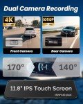 12" 4K Smart Rear View Mirror Dash Cam