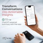 TCTEC 128GB Smart Voice Recorder with AI Transcription