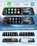 12" 4K Smart Rear View Mirror Dash Cam