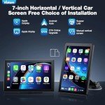 Volam 7'' HD Wireless Carplay Screen & Mount