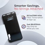 TCTEC 128GB Smart Voice Recorder with AI Transcription