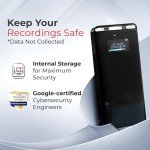 TCTEC 128GB Smart Voice Recorder with AI Transcription