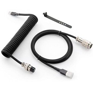 Custom Coiled USB-C Cable for Gaming Keyboards