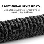 Custom Coiled USB-C Cable for Gaming Keyboards