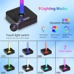 RGB Headphone Stand with USB Charging and Outlets