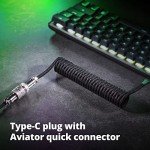 Custom Coiled USB-C Cable for Gaming Keyboards