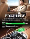 LISEN 170W USB C Fast Car Charger Adapter