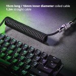 Custom Coiled USB-C Cable for Gaming Keyboards