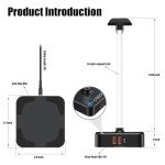 RGB Headphone Stand with USB Charging and Outlets