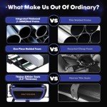 Big and Tall Gaming Chair with Footrest - Black