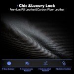 Big and Tall Gaming Chair with Footrest - Black