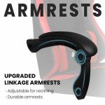 N-GEN Ergonomic Gaming Chair with Footrest - Red