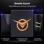 Big and Tall Gaming Chair with Footrest - Black