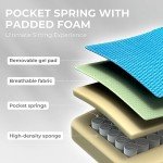 Dowinx Gaming Chair with Massage Footrest & Gel Pad