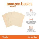 Amazon Basics 1/3-Cut Tab File Folders, 100-Pack