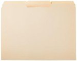 Amazon Basics 1/3-Cut Tab File Folders, 100-Pack