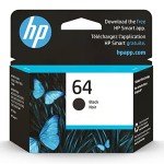 HP 64 Black Ink Cartridge for Compatible Printers