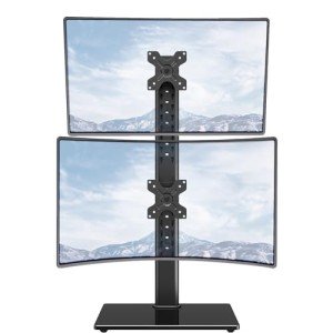 Vertical Dual Monitor Stand for 32-Inch Screens