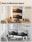 Dual Monitor Stand with 360° Rotation and Tilt