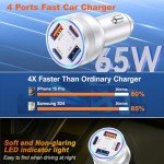 Fast Charge USB-C Car Charger, 2 Pack 65W