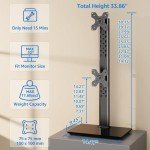 Vertical Dual Monitor Stand for 32-Inch Screens
