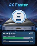 WODENTA 67W 3-Port Fast USB C Car Charger