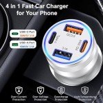 Fast Charge USB-C Car Charger, 2 Pack 65W