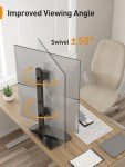 Dual Monitor Stand with 360° Rotation and Tilt