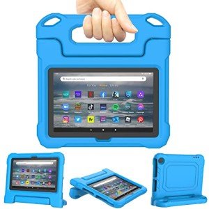Kid-Friendly Tablet Case with Stand - Blue