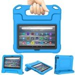 Kid-Friendly Tablet Case with Stand - Blue