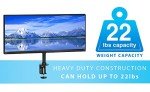 Heavy-Duty UltraWide Monitor and TV Desk Mount
