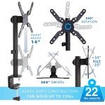 Heavy-Duty UltraWide Monitor and TV Desk Mount
