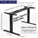 TOPSKY Dual Motor Electric Adjustable Standing Desk