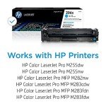 HP 206X Cyan High-Yield Toner Cartridge